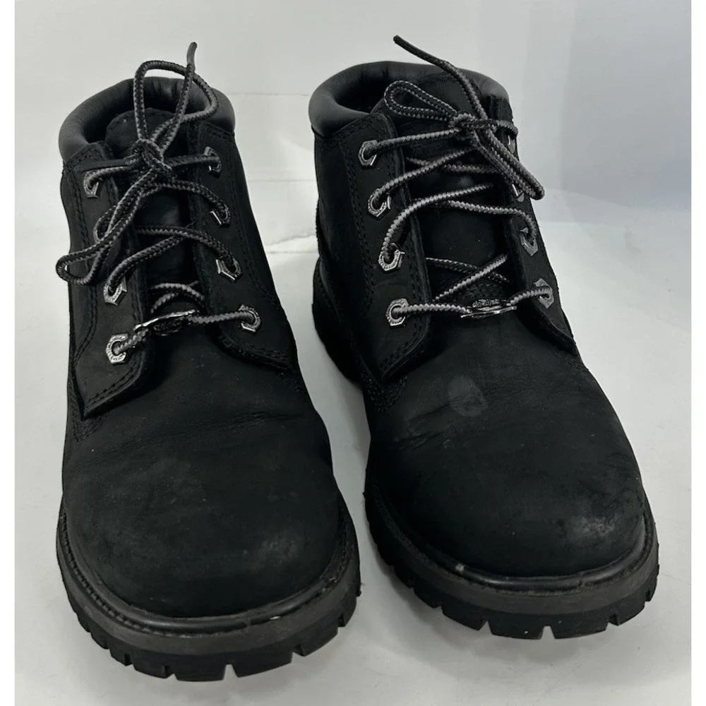 Timberland Nellie Waterproof Chukka Boots Black Nubuck Women's Size 6.5M‎